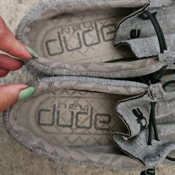 Hey Dude Men's Gray Wally L Stretch Shoe 11 - Picture 9 of 12